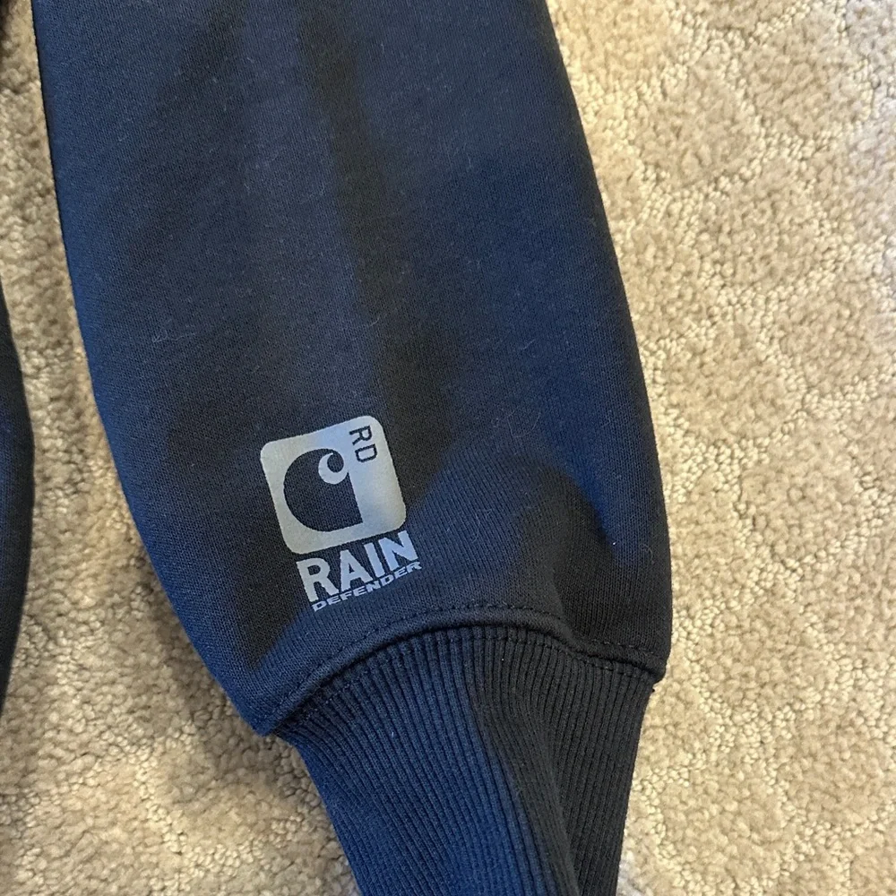 Carhartt Men's S Black Hoodie Sweater - Picture 4 of 5